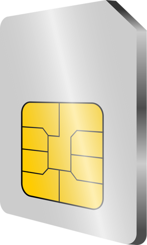 Mobiele telefoon SIM kaart vector afbeelding