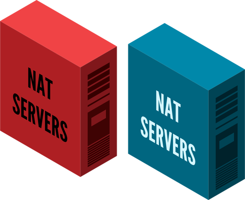 NAT server vektorbild