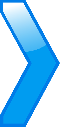 Flèche bleue simple