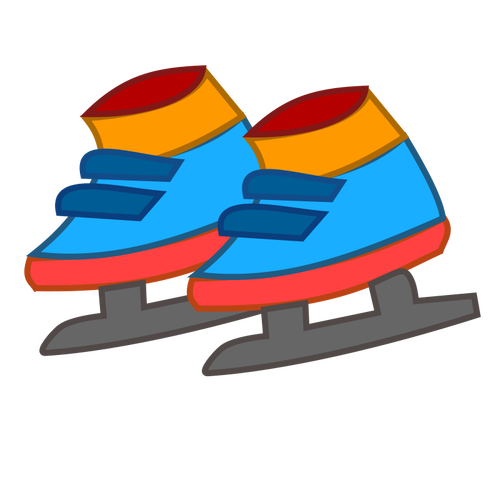 Figura patines clip arte vectorial