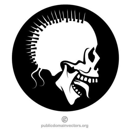 Skull clip art image