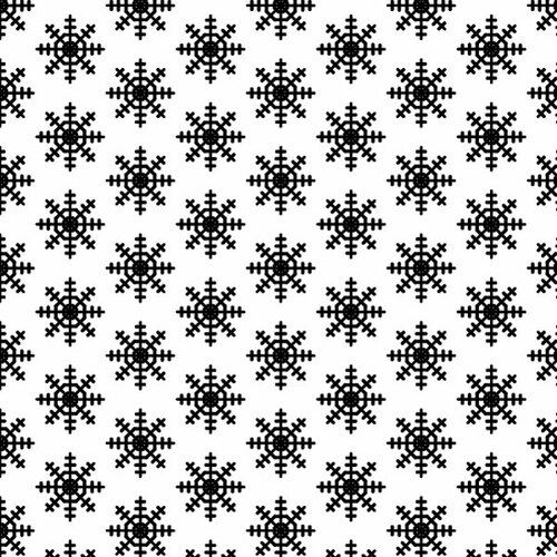 Snowflakes seamless pattern 3