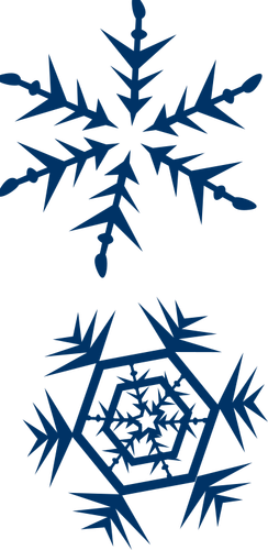 Image vectorielle de flocons de neige