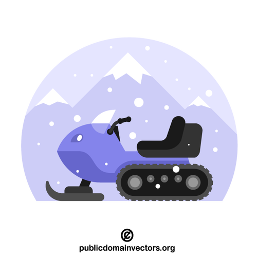 Pojazd skuterem śnieżnym