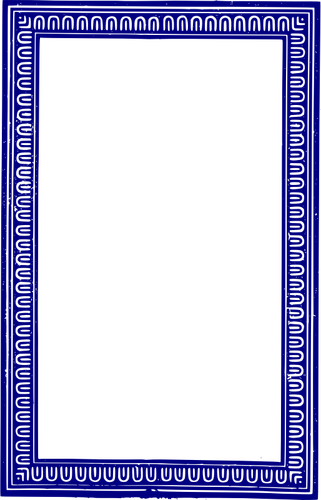 Immagine vettoriale del solido telaio blu