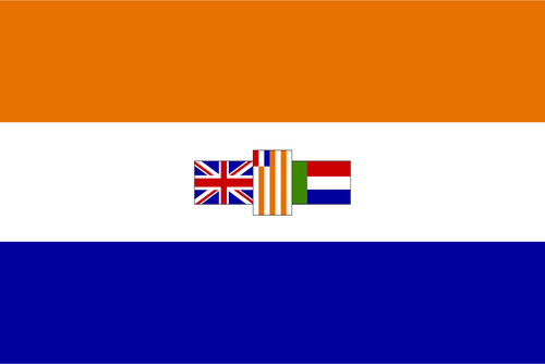 矢量绘图的南非联盟的旗帜