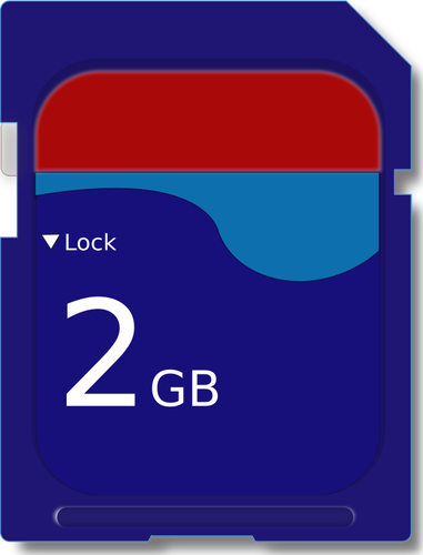 Illustration vectorielle de MicroSD carte