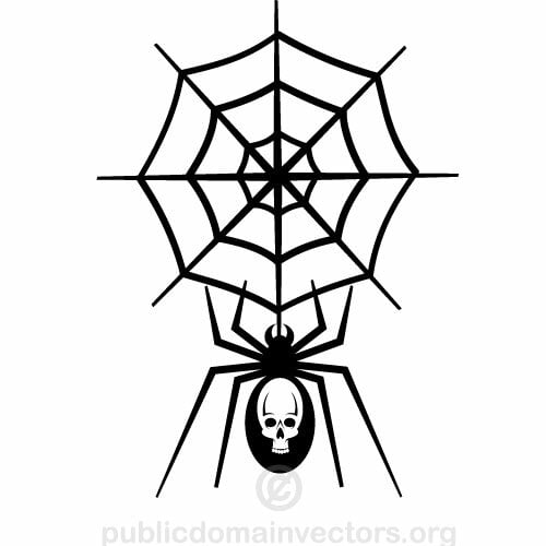 Pavoučí síť Vektor Klipart