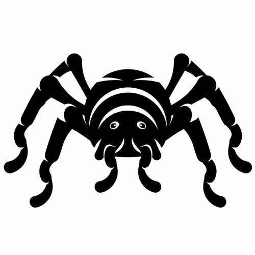 Art clip de pochoir de silhouette d’araignée