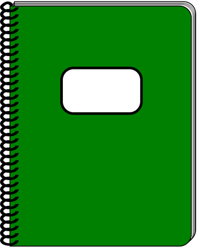 Spiral notebook vektorbild