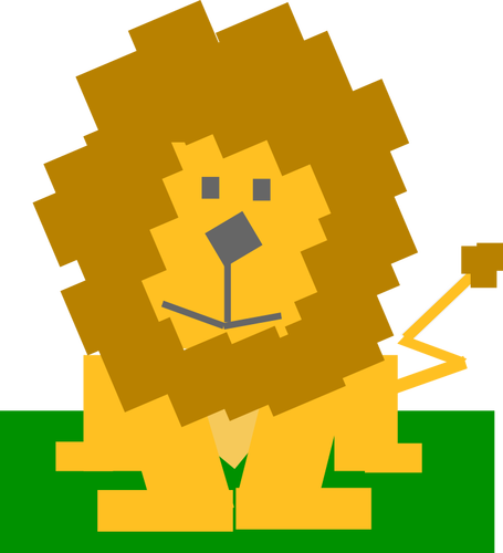 動物漫画ライオン