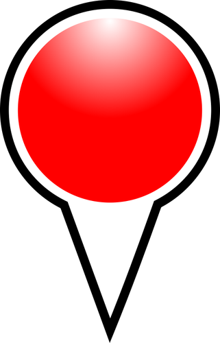Harta indicatorul de culoare roşie vector miniaturi