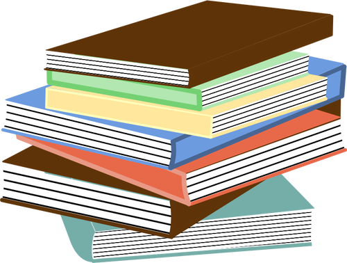 Stack of books vector image