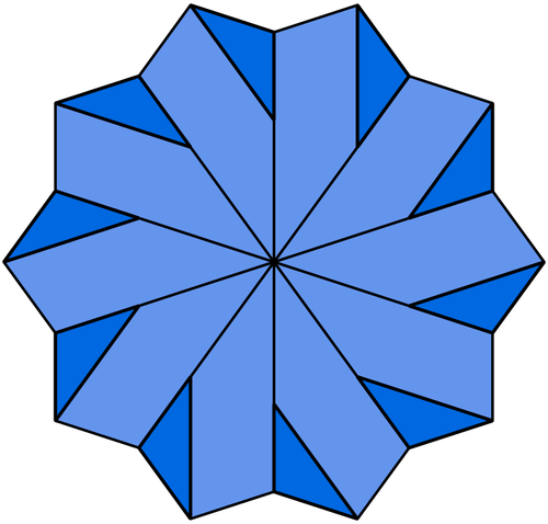 Gambar vektor bintang biru