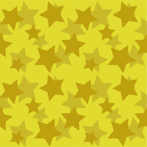 金の星のシームレスなパターンのベクトル画像