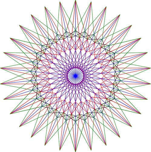 Geometriska star art vektor ClipArt