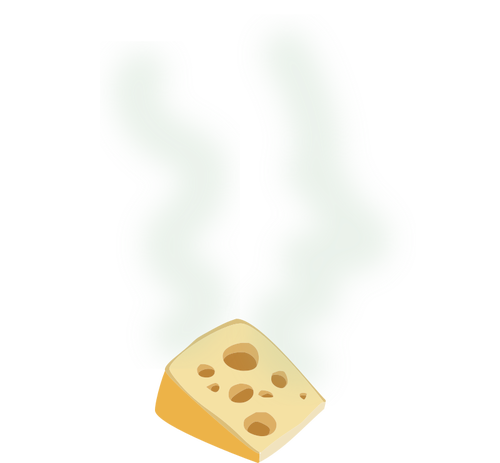בתמונה וקטורית גבינה מסריחה