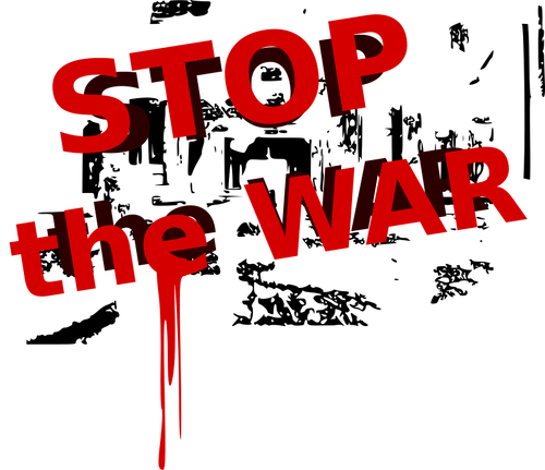 "Stoppt den Krieg 