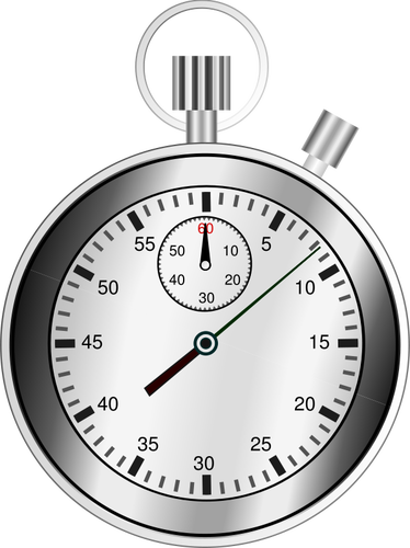 Vektorový obraz ve stupních šedi chronograf