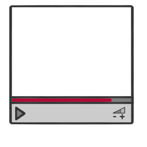 Streaming video-Grenze-Frame-Vektor-Bild