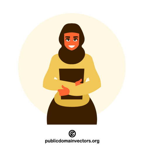 Une étudiante porte le hijab