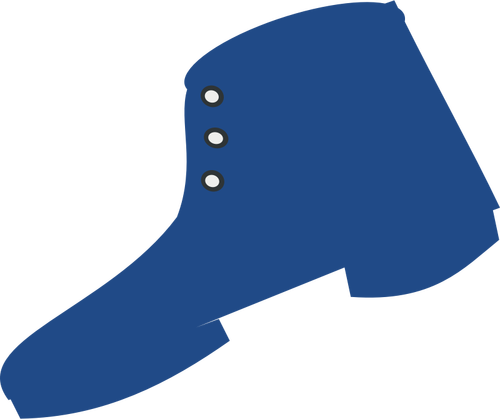 Silhueta azul de uma imagem de vetor de inicialização