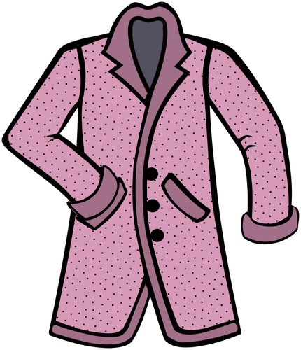 Stylový růžový kabát