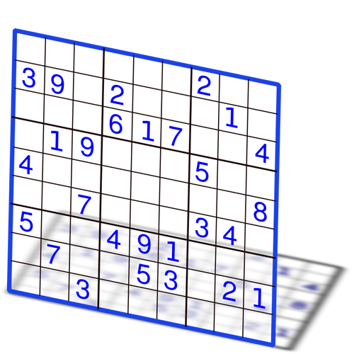 Illustratie van klassieke sudoku