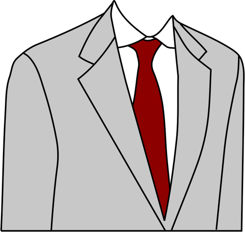 Светло серый костюм куртка векторное изображение