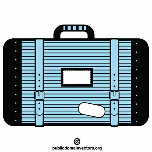 Moderni sininen matkalaukku