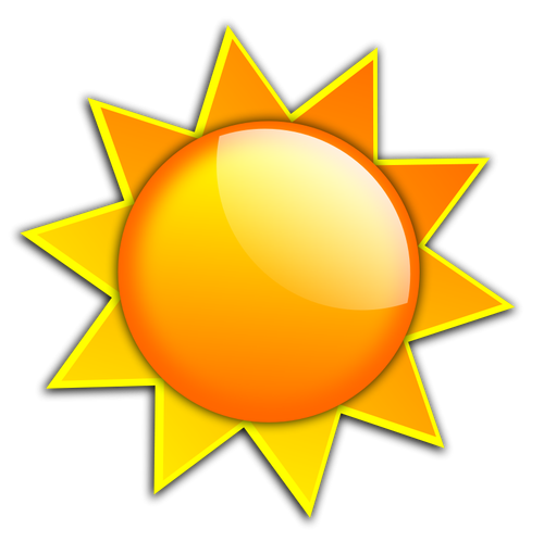 Immagine vettoriale grande sole