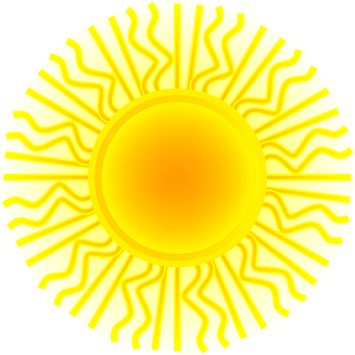 Sun vektorový illustraton