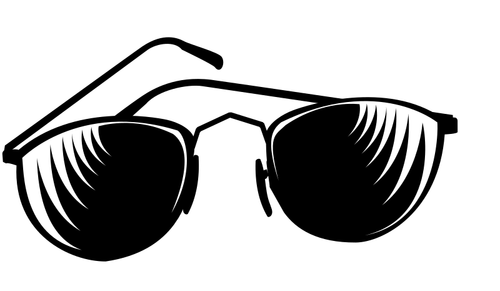 Kacamata hitam dengan warna