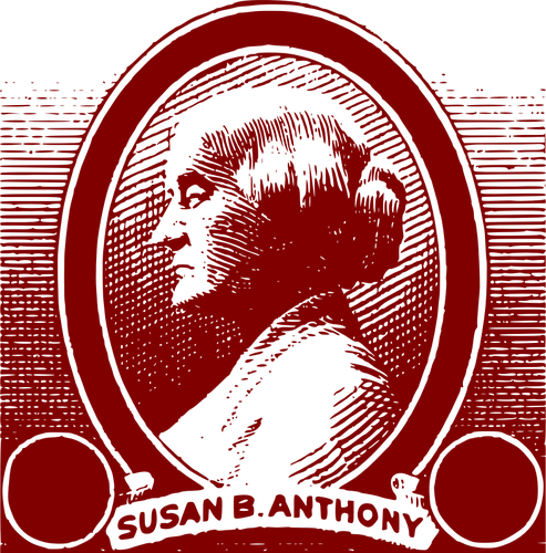 Susan B Anthony portret vector afbeelding
