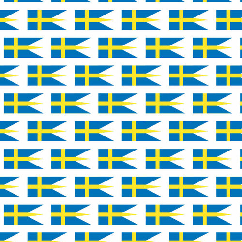 Švédská vlajka vzor bezešvé