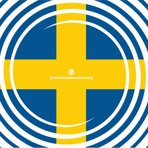 Forma de roda com bandeira sueca