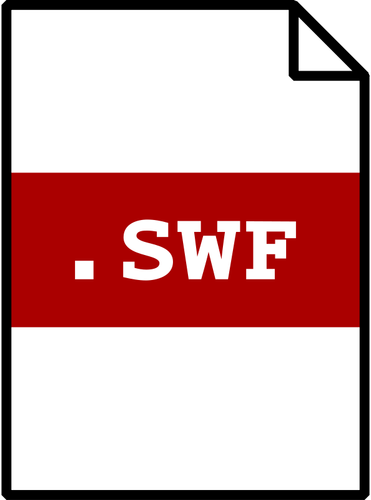 SWF ikona wektorowa
