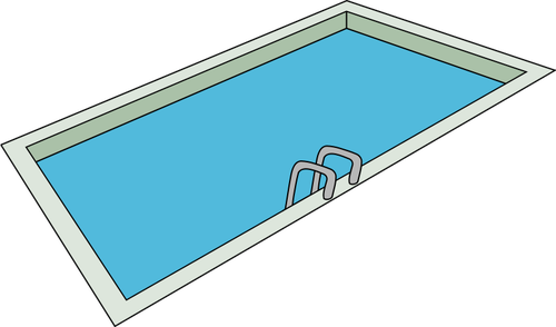 Desenho vetorial de piscina