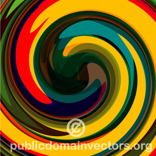 Kleurrijke swirl vectorillustratie