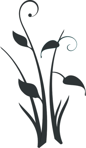 Charca flores silueta vector imágenes prediseñadas