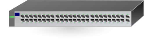 HP network switch hub vektorový obrázek