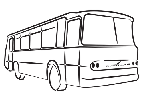 رسم حافلة