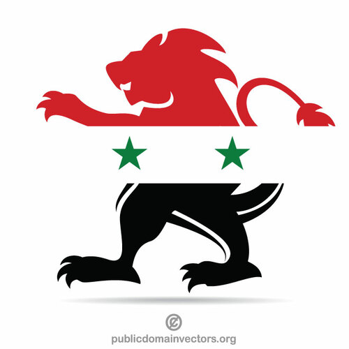 العلم السوري على أسد بشرتي