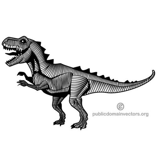 Dinosaur monster glinsterende clip art