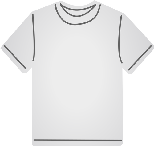 Bílé tričko vektorové grafiky