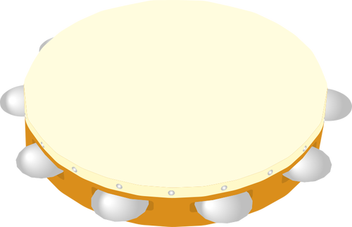 Tambourine vector illustration
