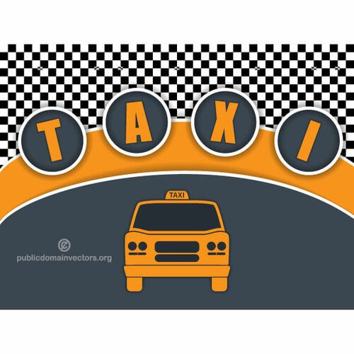 Taxi usługi tło wektor