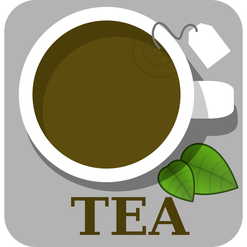 Image vectorielle de signe de thé