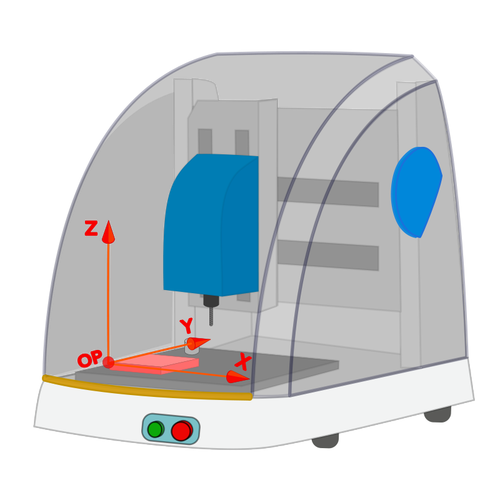 Dharlyrobot dental Fräsen Maschine Vektor-Bild