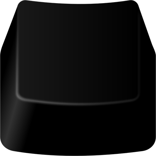 黒い空白コンピューター キーボード キー ベクトル描画